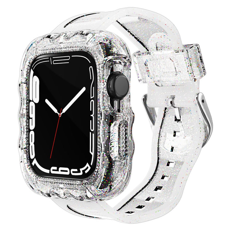 Stilren Silikone Universal Rem passer til Apple Smartwatch - Gennemsigtig#serie_2