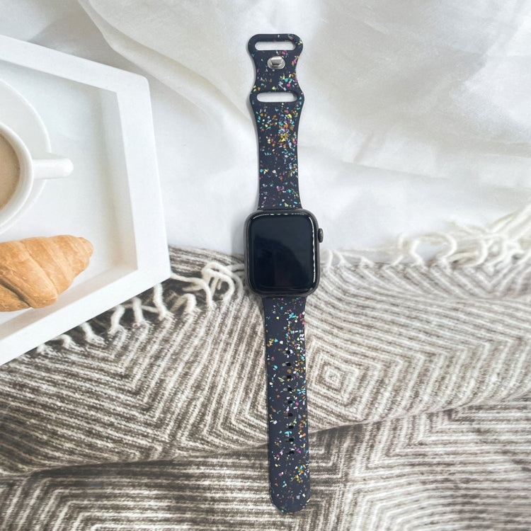 Sejt Silikone Universal Rem passer til Apple Smartwatch - Blå#serie_4