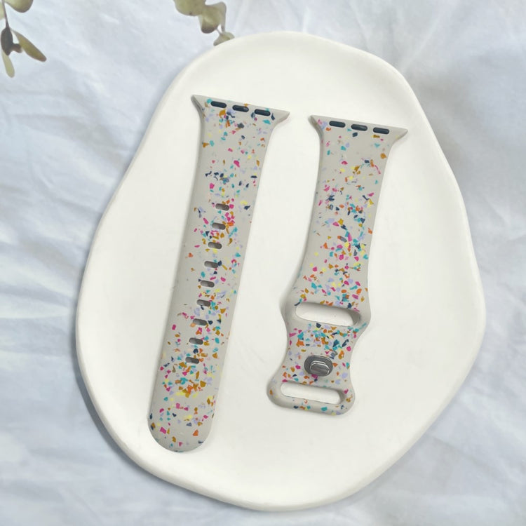 Sejt Silikone Universal Rem passer til Apple Smartwatch - Hvid#serie_6