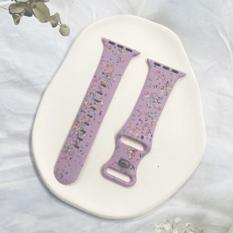 Sejt Silikone Universal Rem passer til Apple Smartwatch - Lilla#serie_7