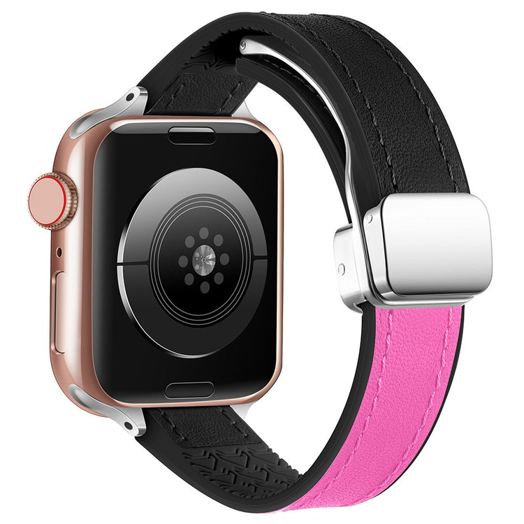 Super Godt Kunstlæder Universal Rem passer til Apple Smartwatch - Pink#serie_6