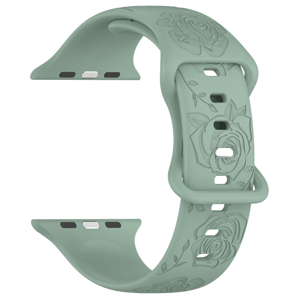 Holdbart Silikone Universal Rem passer til Apple Smartwatch - Grøn#serie_5