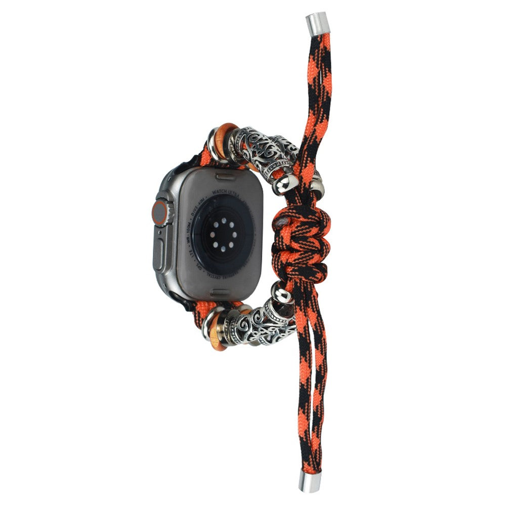 Sejt Nylon Universal Rem passer til Apple Smartwatch - Orange#serie_3