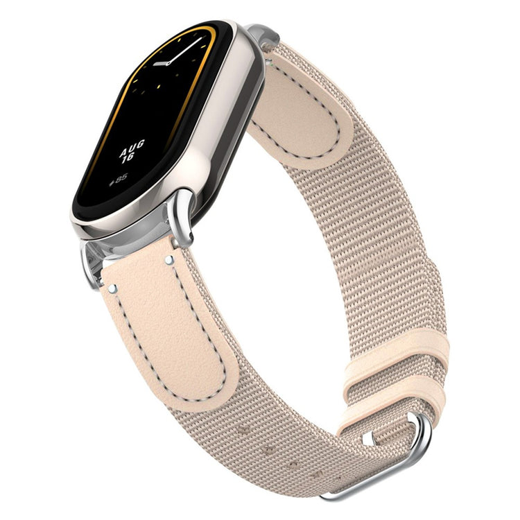 Xiaomi Smart Band 8 / Band 8 NFC Woven Canvas Smartwatch Strap Adjustable Watch Band - Beige#serie_5