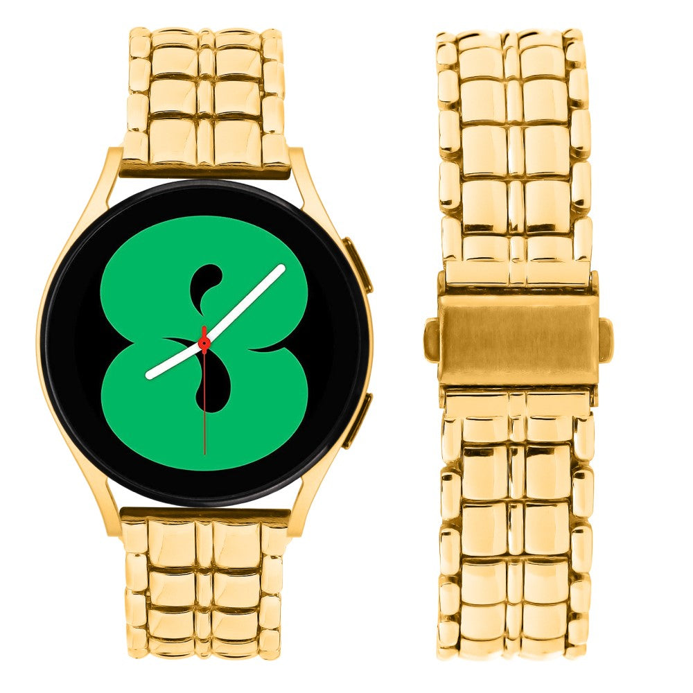 Rigtigt Fantastisk Metal Universal Rem passer til Samsung Smartwatch - Guld#serie_1