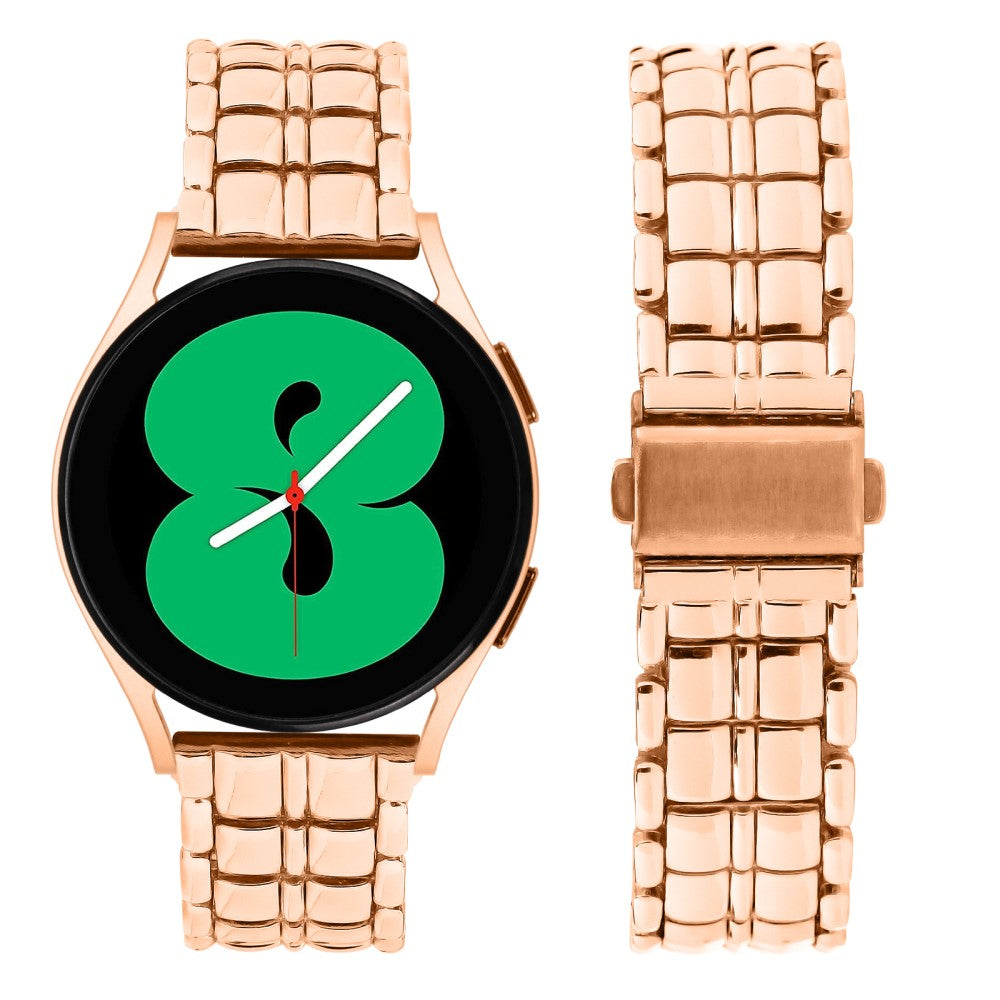 Skøn Metal Universal Rem passer til Samsung Smartwatch - Pink#serie_3