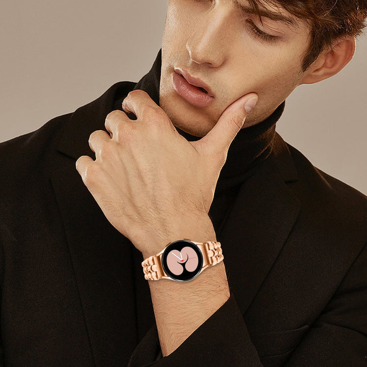 Samsung Galaxy Watch6 - 20mm - Metal Watch Strap Seamless Slim Watch Band - Rose Gold#serie_2