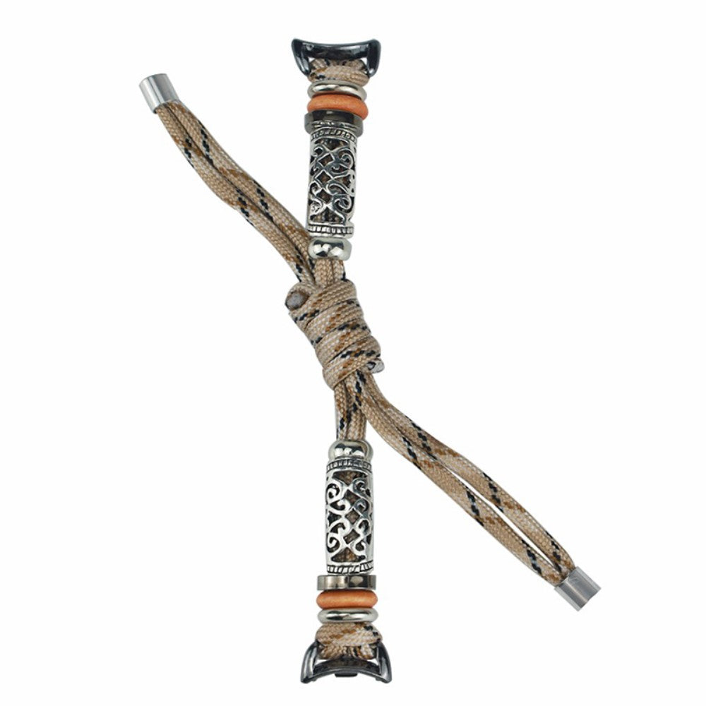 Xiaomi Smart Band 8 Beads Braided Watch Strap Adjustable Wrist Band Bracelet - Desert Camo#serie_7