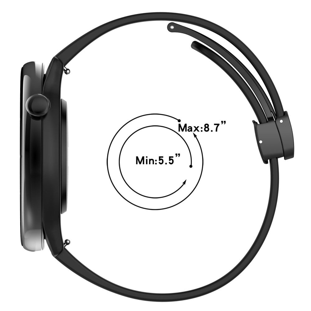 Huami Amazfit GTR Mini / GTS 4 / 3 / 2 / Bip 3 Watch Band Magnetic Folding Buckle 20mm Silicone Strap - Army Green#serie_9