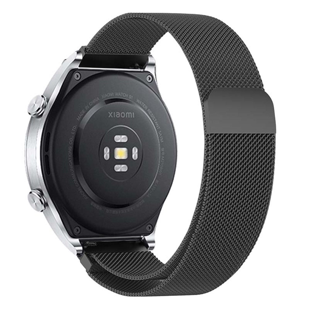 KALEBOL KLB-ML-001 Samsung Galaxy Watch6 / Garmin Venu Sq / Huawei Watch GT 4 41mm Metal Watch Strap 20mm Milanese Magnetic Watch Band - Black#serie_5