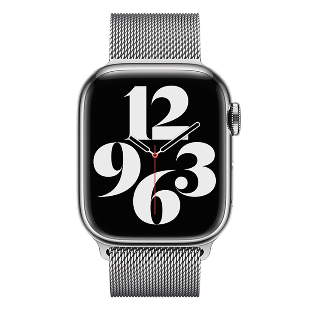KALEBOL KLB-ML-001 Apple Watch Series 41mm / 40mm / 38mm Milanese Metal Watch Band - Silver#serie_15