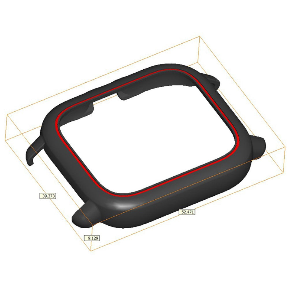 Huami Amazfit GTS3 Protective Cover Frame Hard Hollow Watch Case - Black+White#serie_1