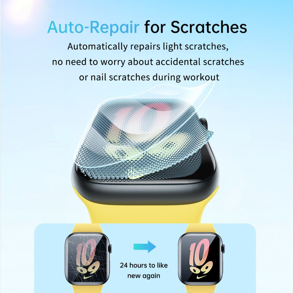 2stk Silikone Universal Skærmbeskytter passer til Apple Watch Series 8 (45mm) / Apple Watch Series 7 45mm - Gennemsigtig#serie_710