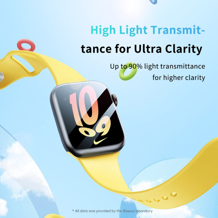 2stk Silikone Universal Skærmbeskytter passer til Apple Watch Series 8 (45mm) / Apple Watch Series 7 45mm - Gennemsigtig#serie_710