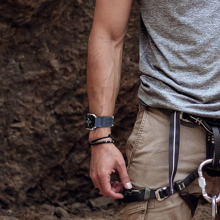 Rigtigt Smuk Silikone Universal Rem passer til Apple Smartwatch - Blå#serie_1