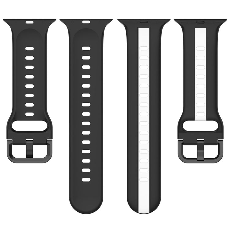 Vildt Elegant Silikone Universal Rem passer til Apple Smartwatch - Sort#serie_1