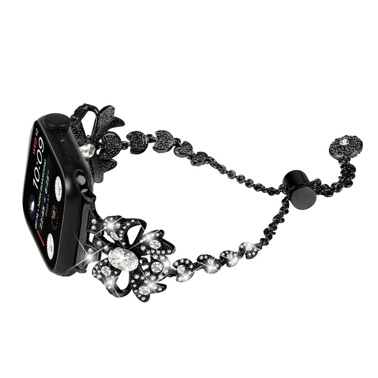 Eminent Metal Og Rhinsten Universal Rem passer til Apple Smartwatch - Sort#serie_1