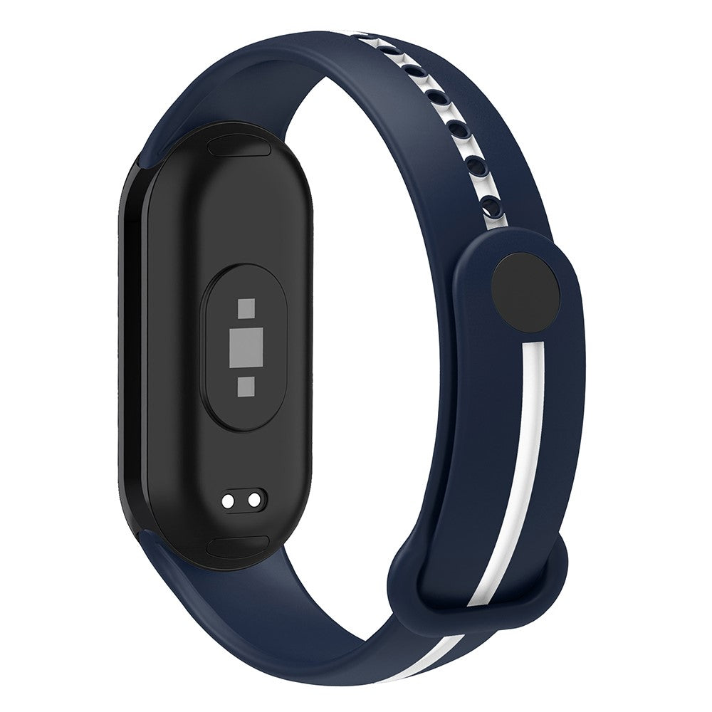 Vildt Flot Silikone Rem passer til Xiaomi Smart Band 8 - BlĂĄ#serie_1