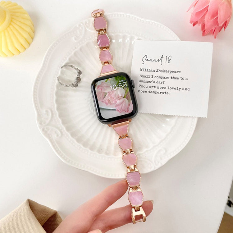 Rigtigt pænt Universal Apple Metal og  Rhinsten Urrem - Pink#serie_2