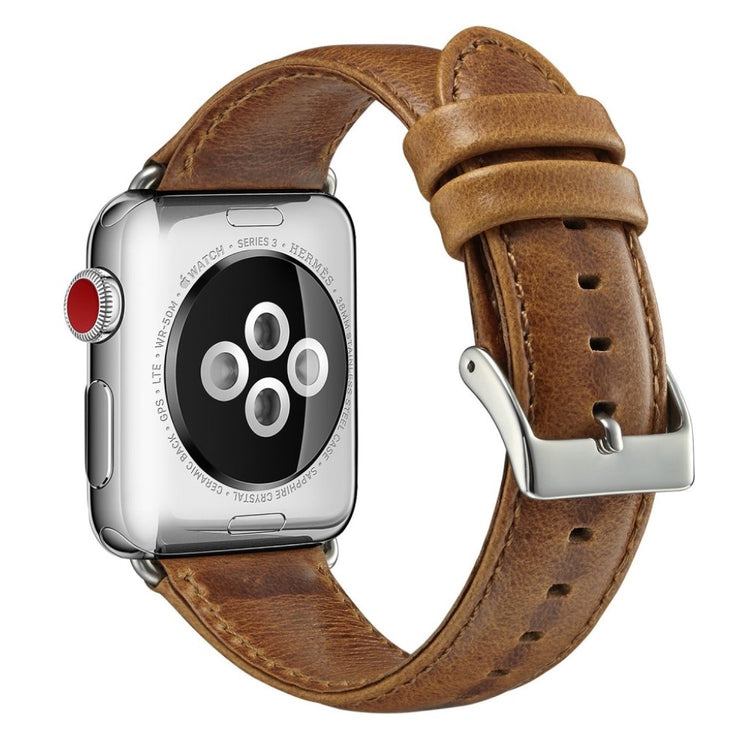Eminent Apple Watch Series 4 40mm Ægte læder Rem - Brun#serie_1
