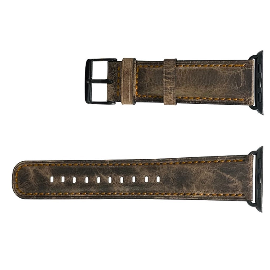 Meget nydelig Apple Watch Series 4 40mm Ægte læder Rem - Brun#serie_053