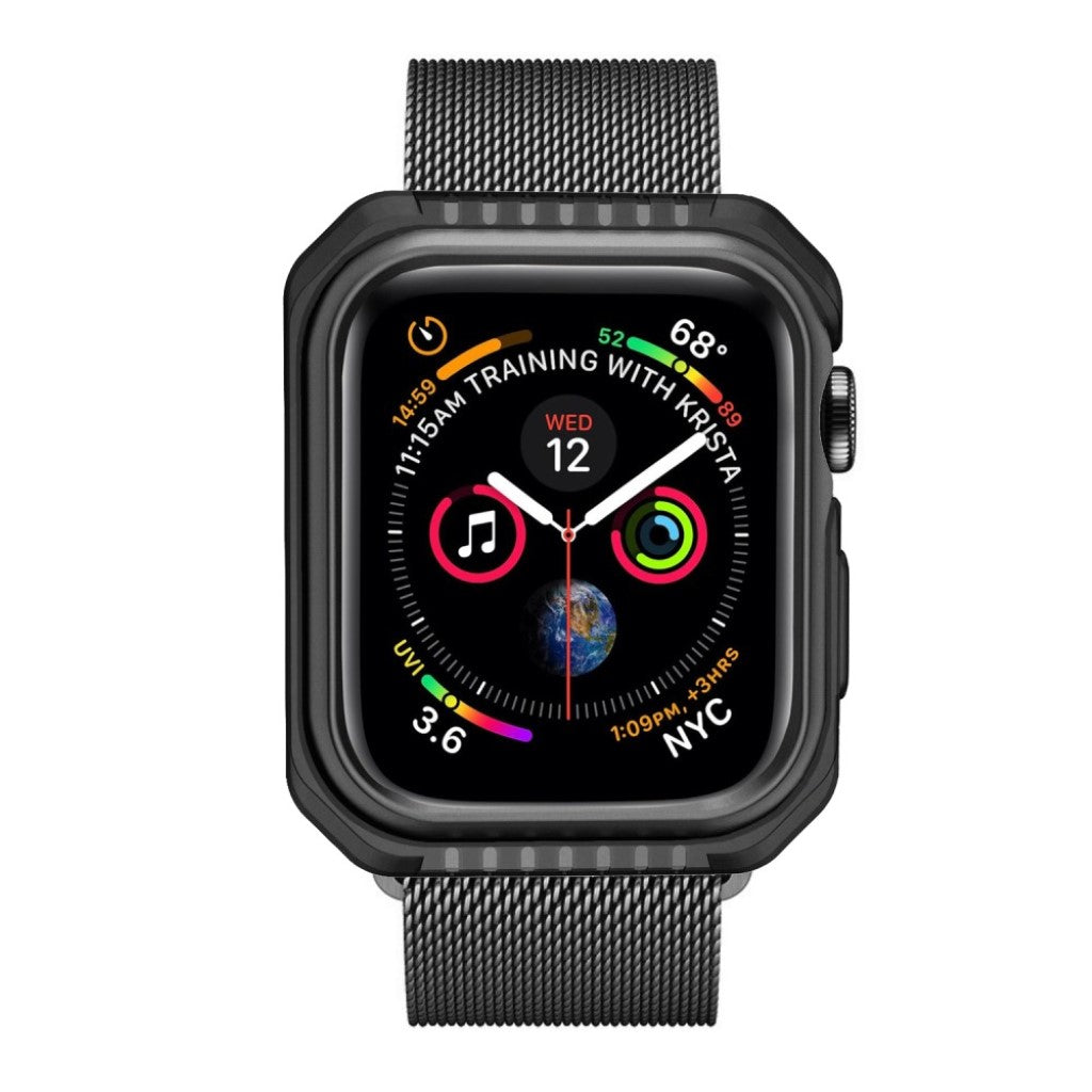 Apple Watch Series 5 40mm / Apple Watch 40mm Holdbar Metal Bumper  - Sort#serie_2