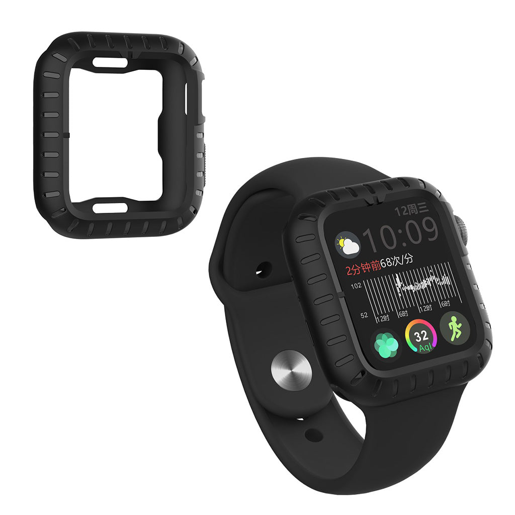 Mega Godt Apple Watch Series 5 40mm / Apple Watch 40mm Silikone Cover - Sort#serie_1