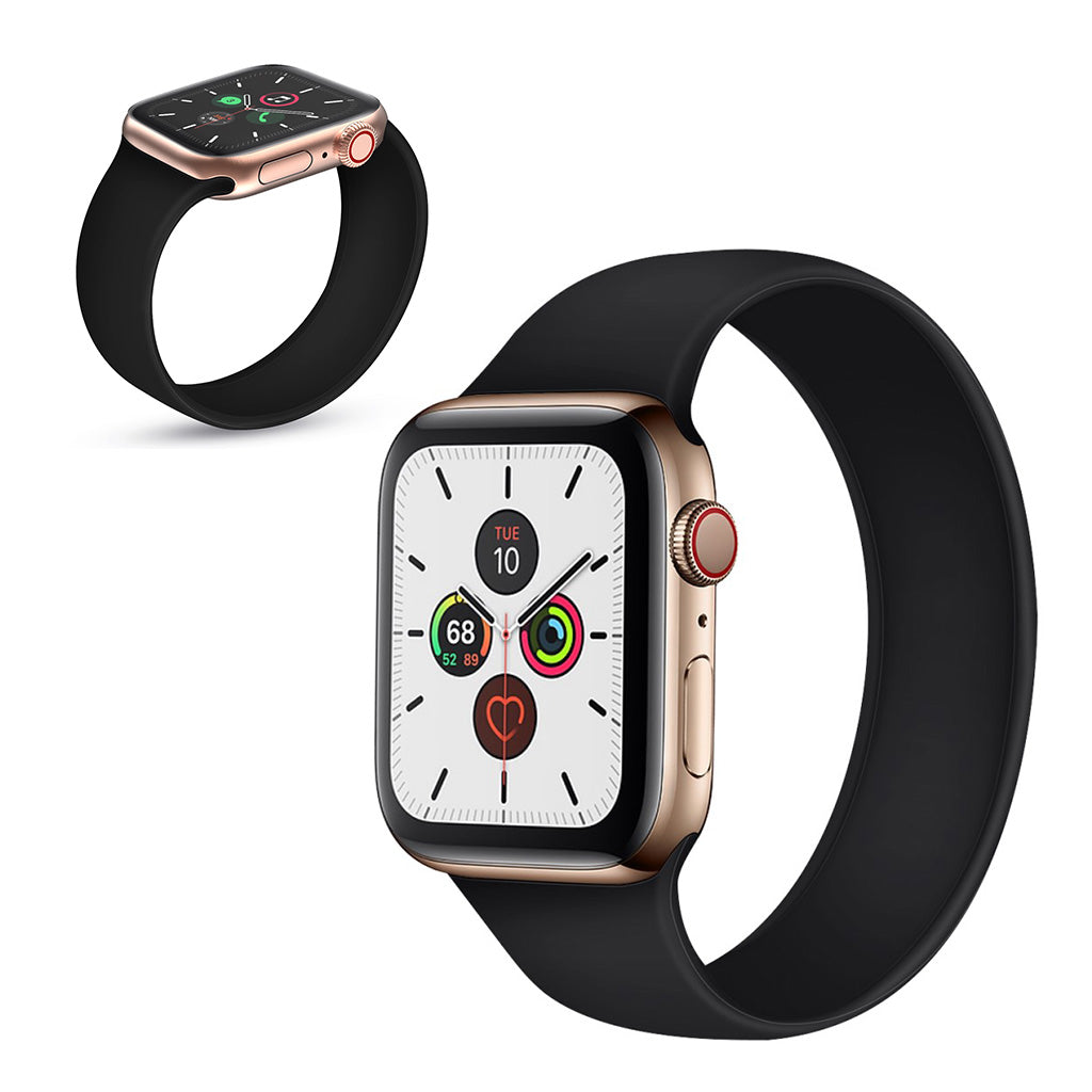 Mega pænt Universal Apple Silikone Rem - Størrelse: S - Sort#serie_1