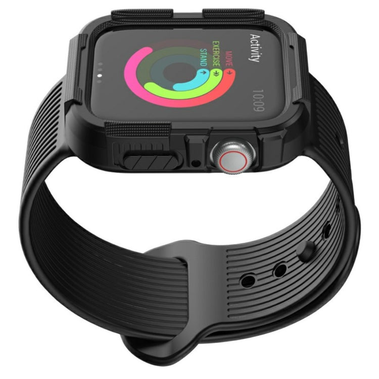 Apple Watch Series 5 44mm / Apple Watch 44mm Silikone Rem - Sort#serie_1