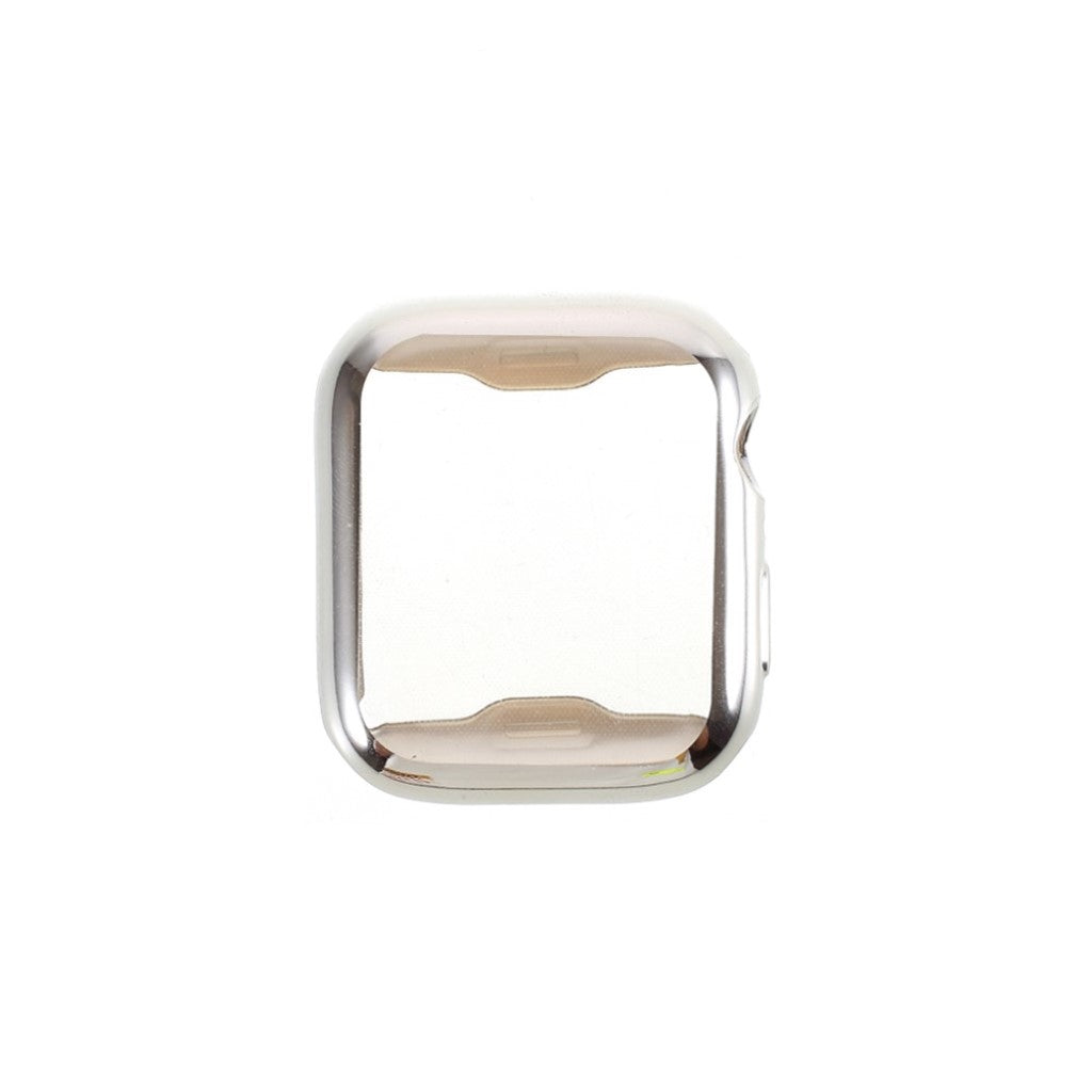 Universal Apple  Silikone og Glas Bumper  - Sølv#serie_4