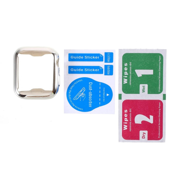 Universal Apple  Silikone og Glas Bumper  - Sølv#serie_4