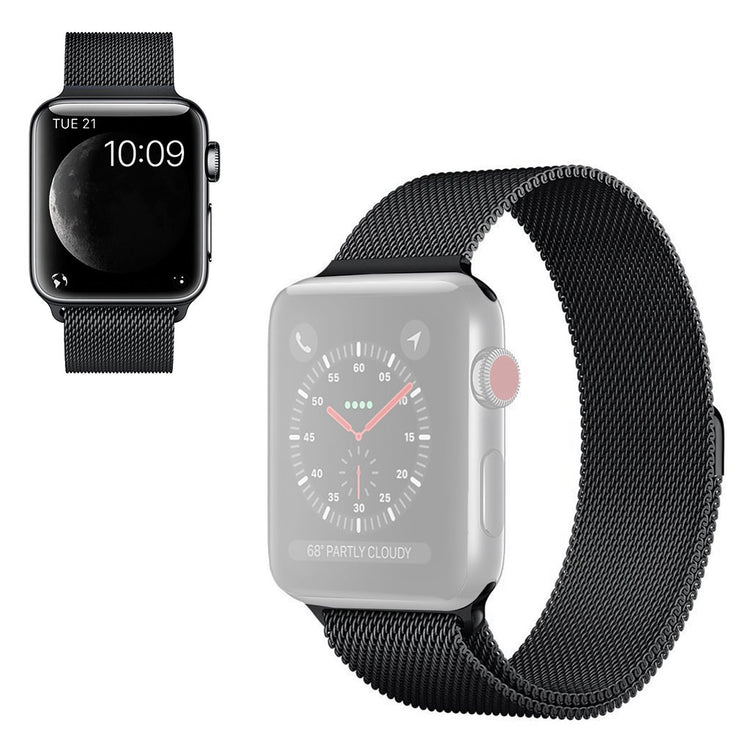 Apple Watch Series 6 44mm / Apple Watch Series 5 44mm Metal Rem - Sort#serie_1