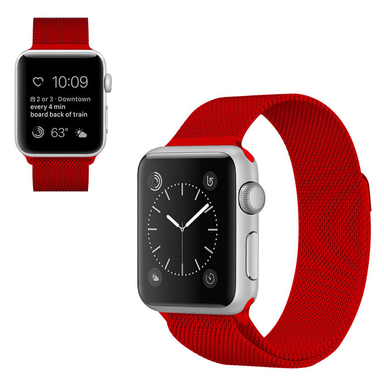 Apple Watch Series 6 44mm / Apple Watch Series 5 44mm Metal Rem - Rød#serie_2