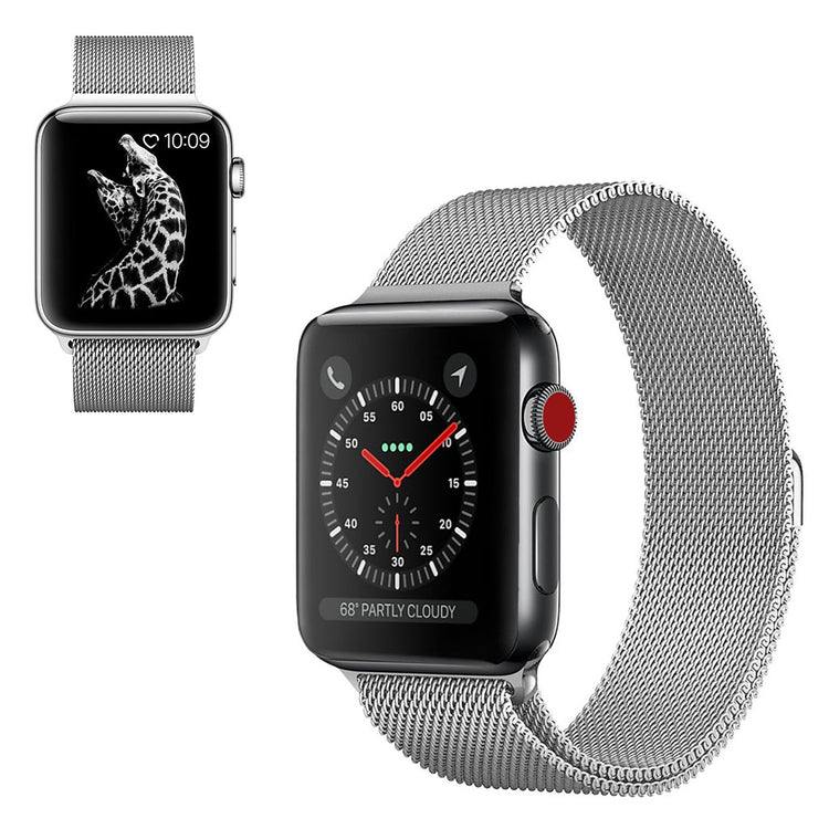 Apple Watch Series 6 44mm / Apple Watch Series 5 44mm Metal Rem - Sølv#serie_3