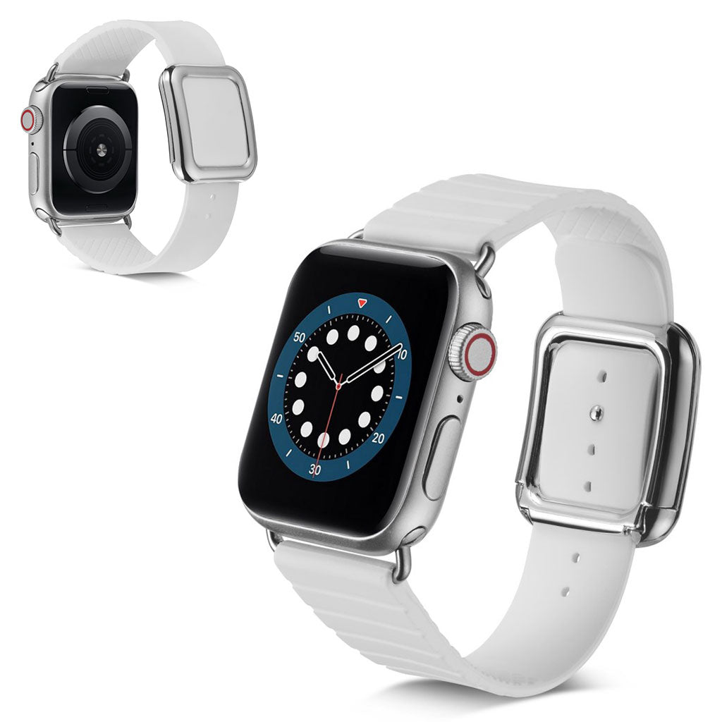 Helt vildt kønt Universal Apple Silikone Rem - Hvid#serie_1