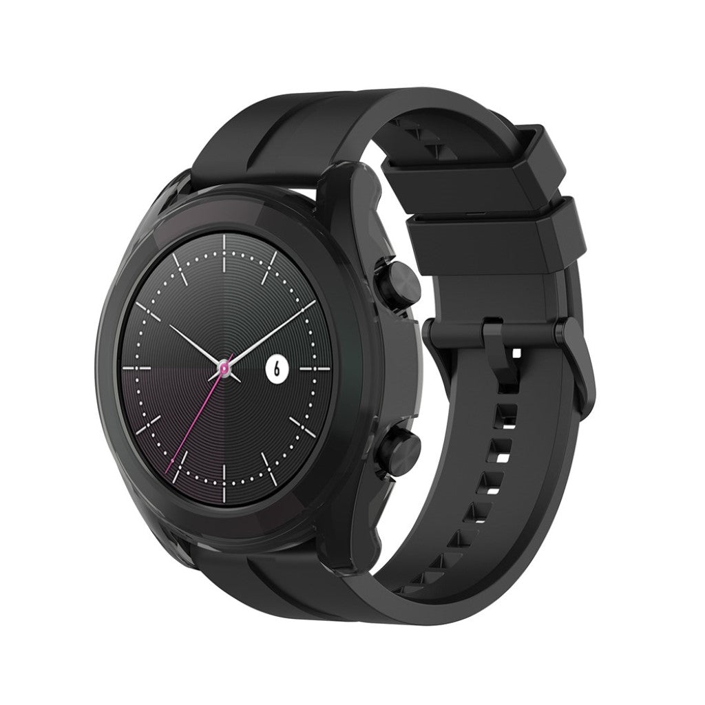 Huawei Watch GT 2 42mm Gennemsigtig Silikone Bumper  - Sølv#serie_2