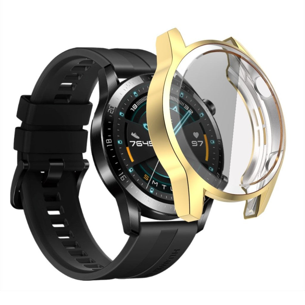Mega Fed Huawei Watch GT 2 46mm Silikone Cover - Guld#serie_6