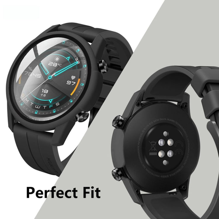 Super Flot Huawei Watch GT 2 46mm Silikone Cover - Sort#serie_1