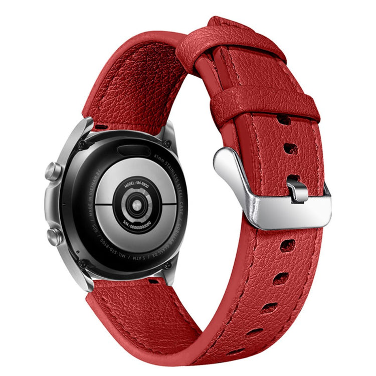 Huawei Watch GT 2e / Huawei Watch GT 2 46mm Ægte læder Rem - Rød#serie_4