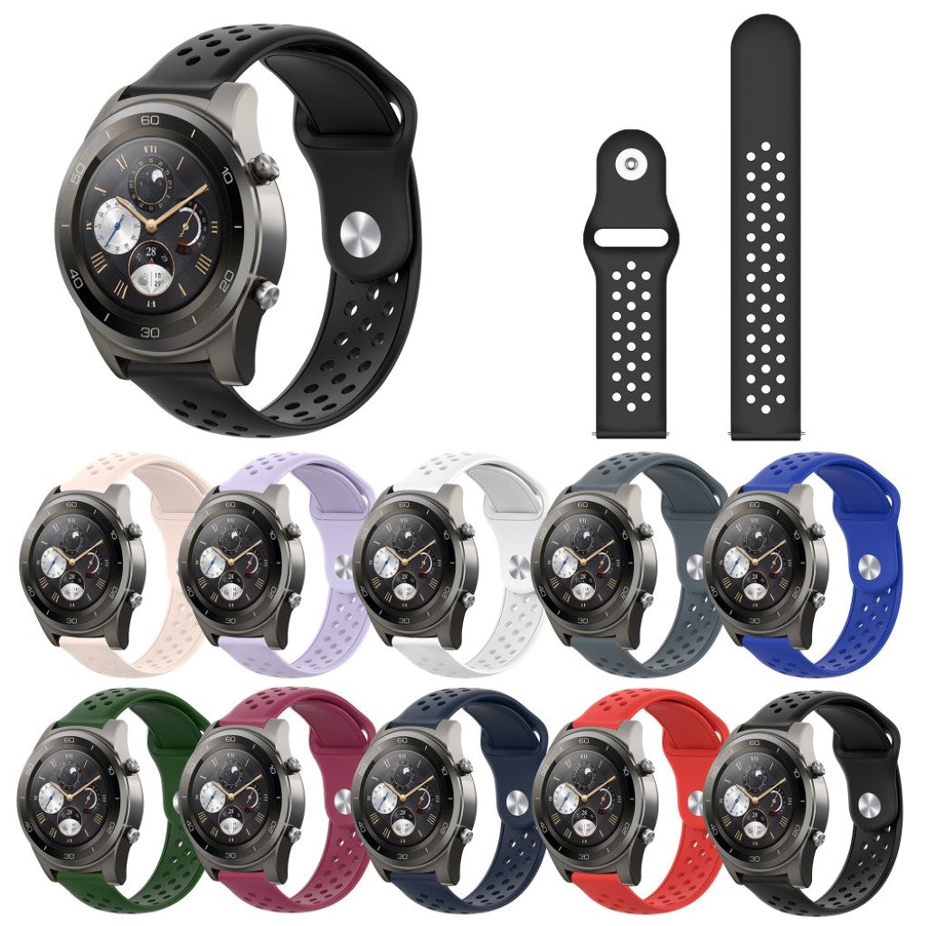 Mega godt Huawei Watch 2 Pro Silikone Rem - Sort#serie_1