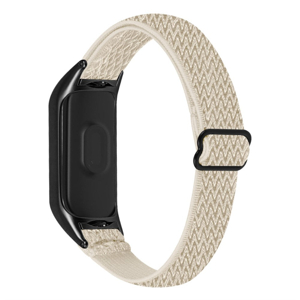 Pænt Xiaomi Mi Band 7 Nylon Rem - Beige#serie_1