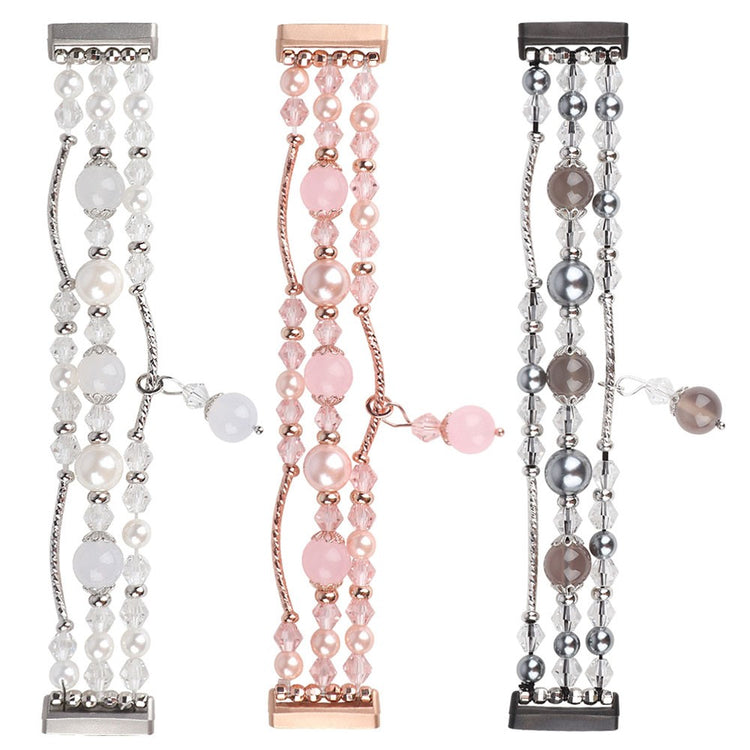 Cool Fitbit Sense 2 / Fitbit Versa 4 Plastik Rem - Hvid#serie_1