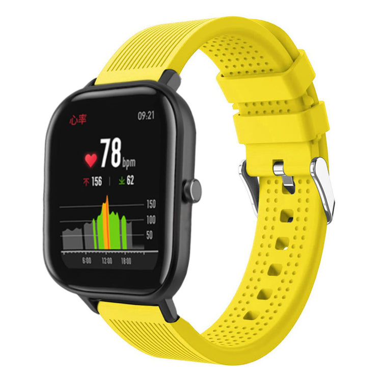 Super cool Amazfit Bip Lite Silikone Rem - Gul#serie_6