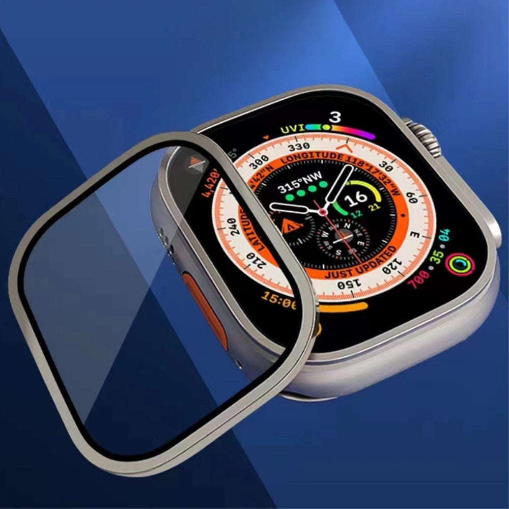 Vildt Fint Universal Cover med Skærmbeskytter i Metal og Glas passer til Apple Watch Ultra 2 / Apple Watch Ultra - Orange#serie_2