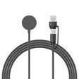 1m Plástico Y Silicona / Poliuretano Termoplástico Apple Smartwatch Inalámbrico USB Type-C Cable De Carga