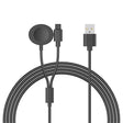 100cm Plástico Y Silicona / Poliuretano Termoplástico Apple Smartwatch Inalámbrico USB Cable De Carga