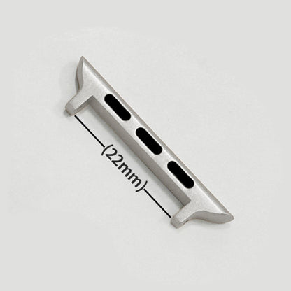 1 Pair Stainless Steel Adapter Apple Watch Series 41mm - 40mm - 38mm , 22mm Watch Strap Connector - Starlight#serie_6