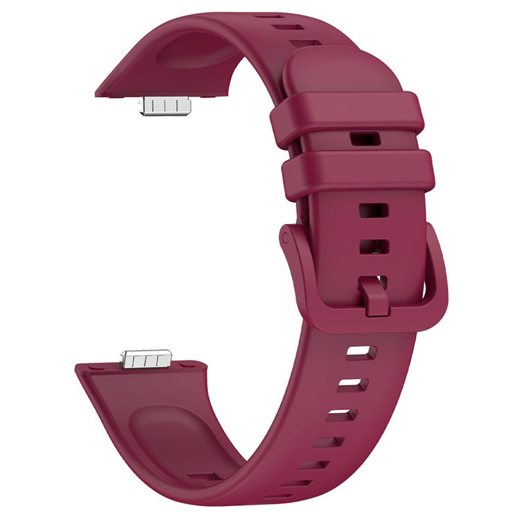 Huawei Watch Fit 3 Replacement Wrist bandsoft Silicone Watch Strap - Wine Red#serie_8