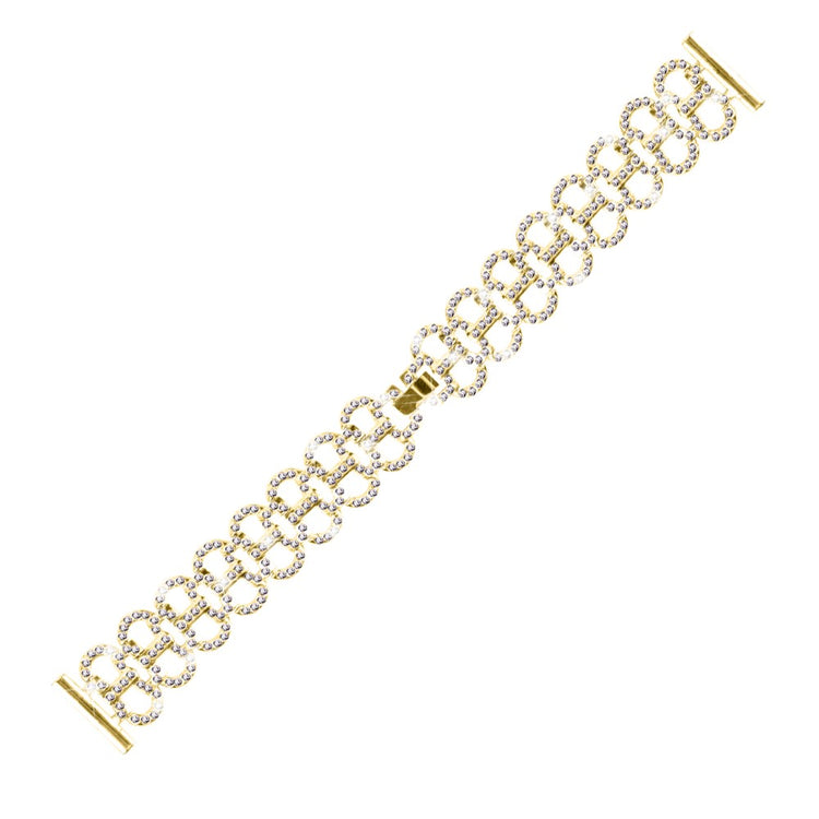 Garmin Vivomove HR / Vivomove Rhinestones Decor Gourd Shape band Alloy Watch Strap - Gold#serie_2