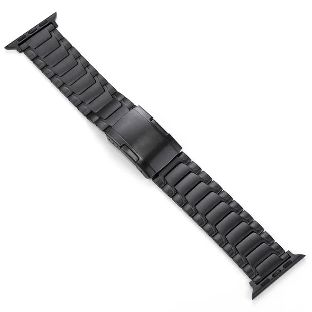 Apple Watch Series 49mm - 45mm - 44mm - 42mm Titanium Alloy Strap Turtleback Clasp - Black#serie_2